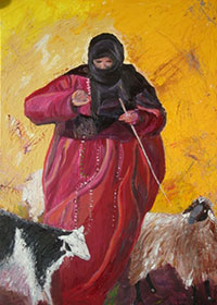 Aufstieg, Öl, 50x70 cm