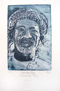 Omanischer Fischer, Aquatinta