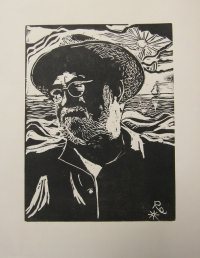 Reinhard und das Meer, Holzschnitt