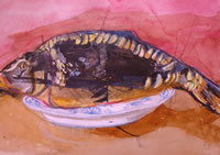 Silvesterkarpfen, Aquarell