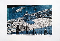 Papierboote, Aquatinta, 3 Platten, 29x19,5 cm