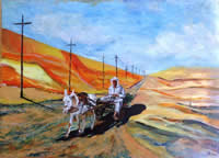 Aufstieg, Öl, 50x70 cm